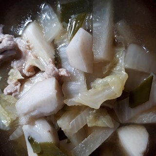 冬野菜の和風スープ